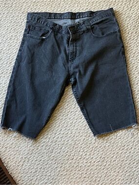 Black Denim Cut-Off Shorts NWOT